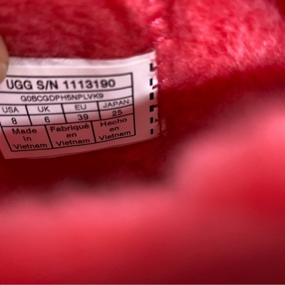 NEW! UGG New Classic Mini Waterproof Clear Boot Hibiscus Pink - Picture 12 of 15